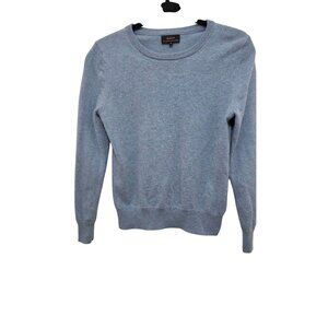 Quince Womens 100% Mongolian Cashmere Sweater Pullover Crewneck Light Blue Size